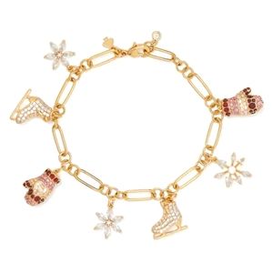 Kate Spade Snowflake Charm Bracelet NWT